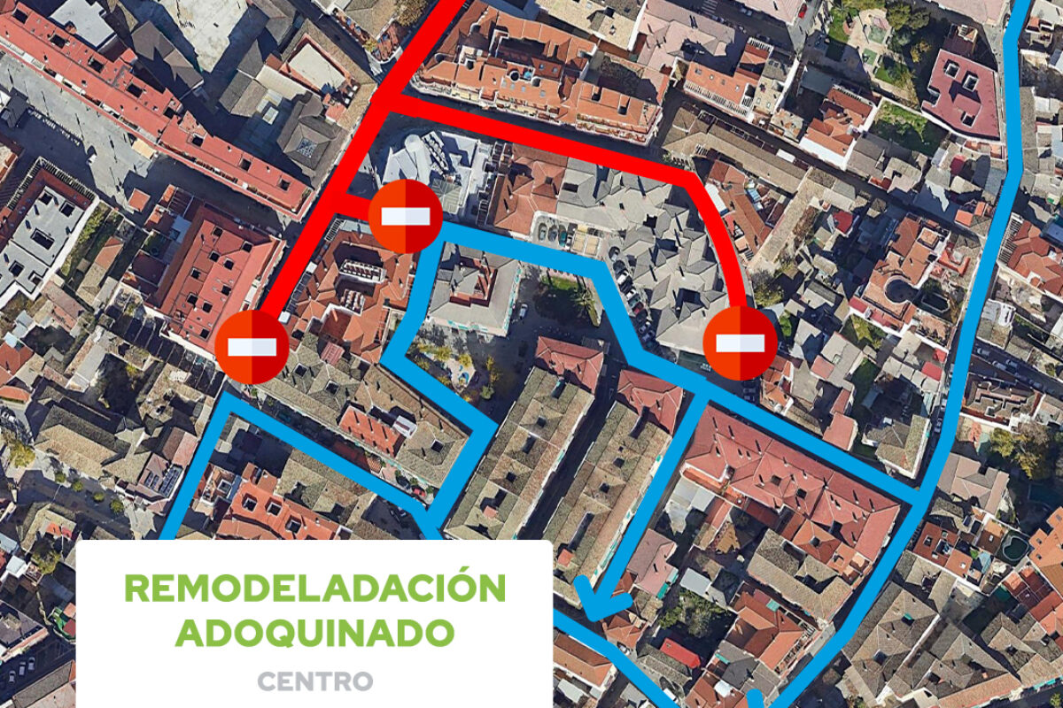 Desvío del tráfico de la Calle Horno por obras