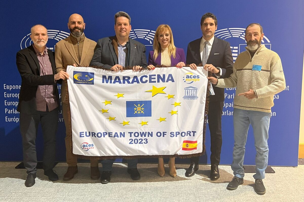 Maracena recoge en Bruselas el título de ‘Villa Europea del Deporte 2023’