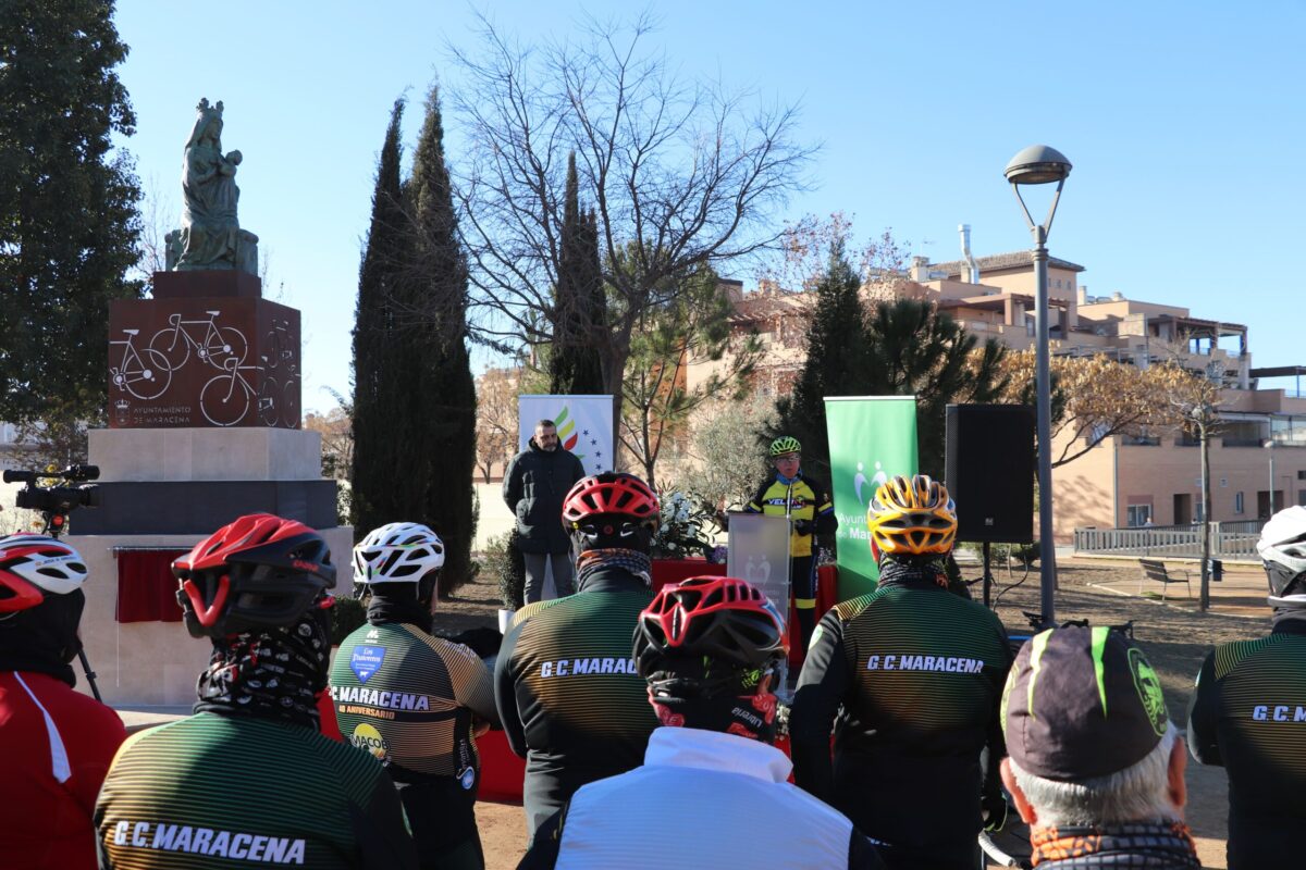 Maracena dedica un espacio a la patrona de los ciclistas