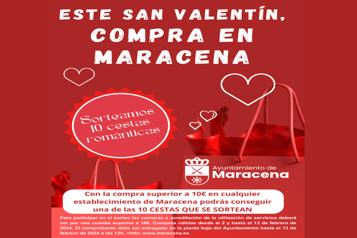 Este San Valentín, comprar en Maracena tiene premio