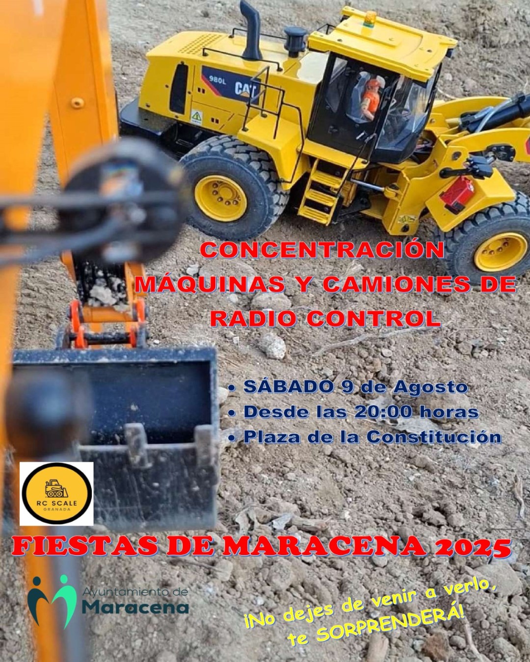 concentracion de maquinas y camiones de radiocontrol