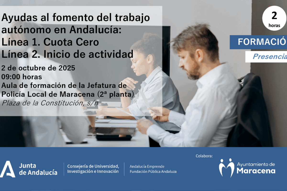 Ayudas al fomento del trabajo autónomo en Andalucía